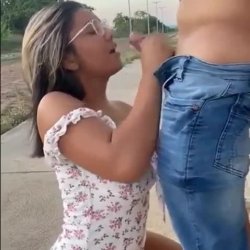 Gozando na rua com adrenalina!